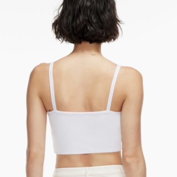Never worn Aritzia - white cropped Wilfred top New - Picture 2 of 6